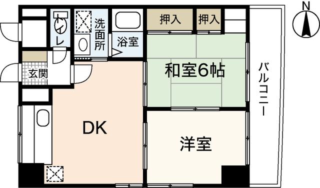 コンフォートNビル3(2LDK/2階)の間取り写真