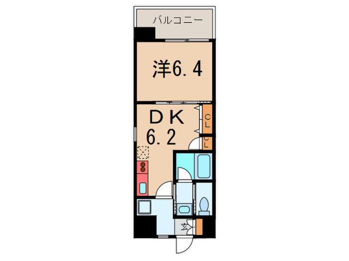 エデュコート小石川(1DK/2階)の間取り写真