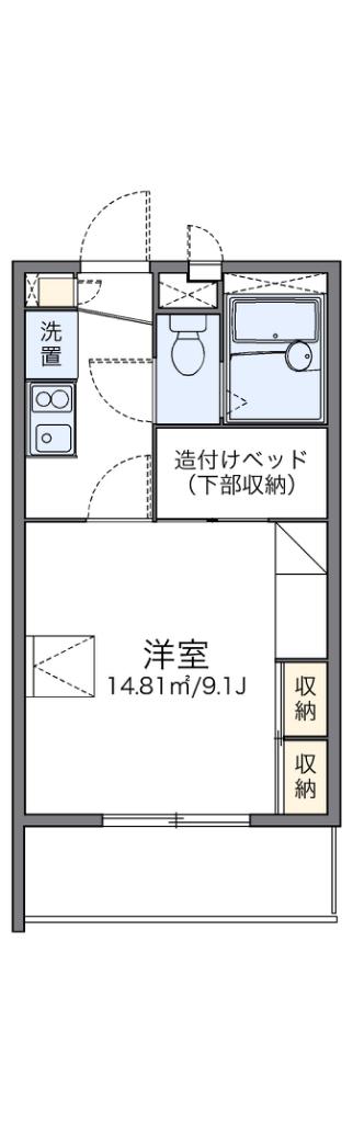 レオパレス多田I(1K/1階)の間取り写真
