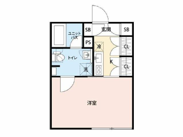 マイナビSTAY立会川(1K/3階)の間取り写真