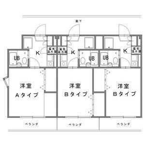 パルナス八事裏山(1K/3階)の間取り写真