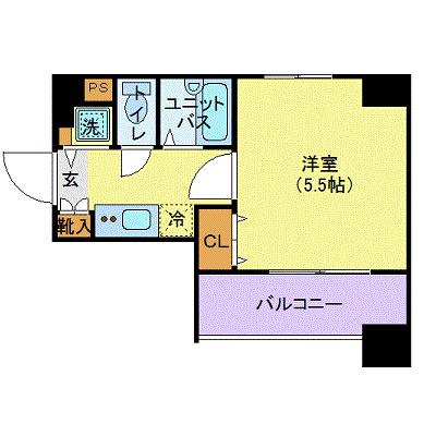 エクシム東日本橋(1K/7階)の間取り写真