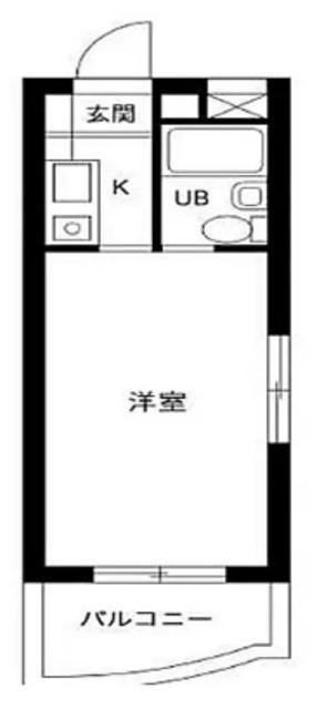 スカイコート池袋第3(ワンルーム/3階)の間取り写真