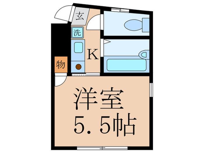レジデンス・シーバード(1K/3階)の間取り写真