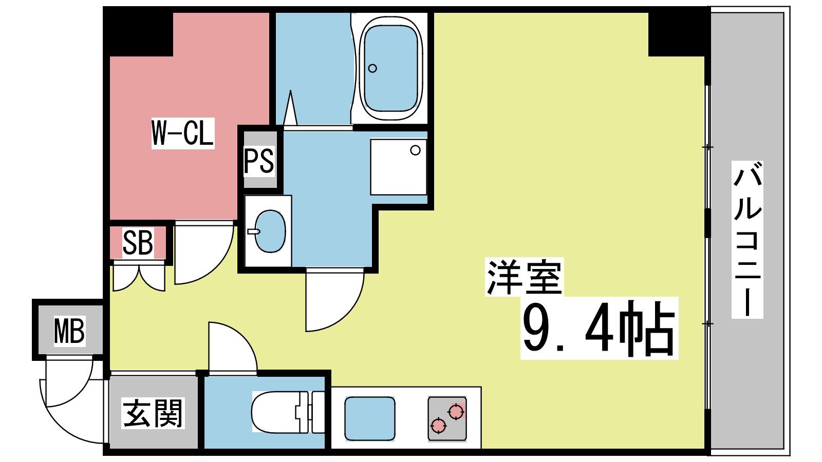 ソレイユ摩耶(ワンルーム/3階)の間取り写真