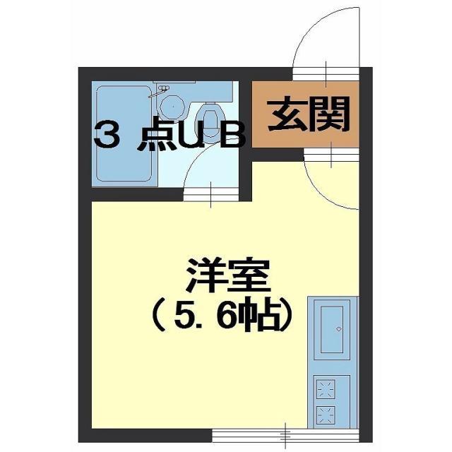 メゾンドフラッシュ富岡(ワンルーム/4階)の間取り写真