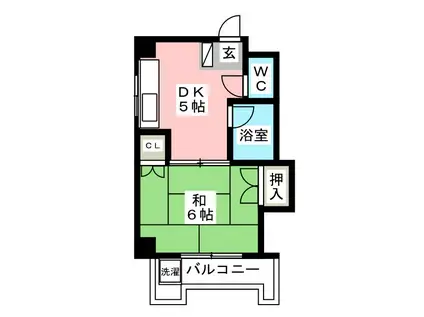 KYUKO第5ビル(1DK/3階)の間取り写真