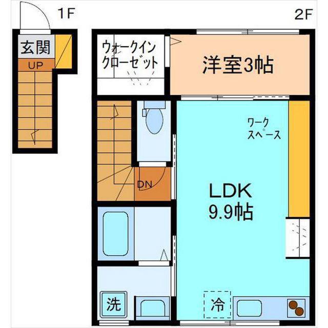 セシボン52(1LDK/2階)の間取り写真