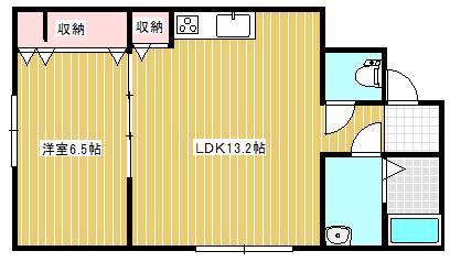 小針藤山NEOMAISON(1LDK/2階)の間取り写真