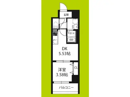 SERIE東淀川(1DK/6階)の間取り写真