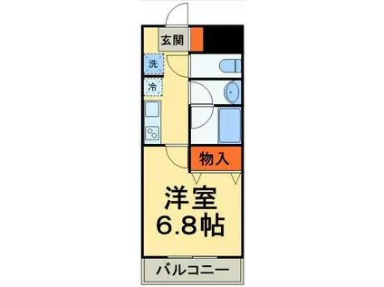 ザ レジデンス阿部(1K/3階)の間取り写真