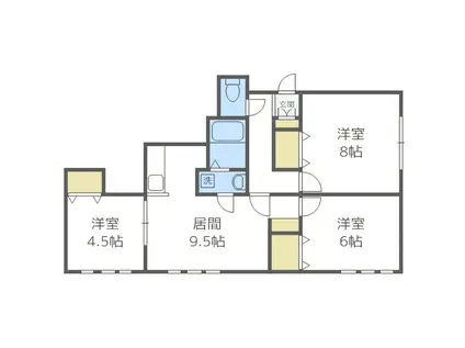 グランドガーデン(3LDK/3階)の間取り写真