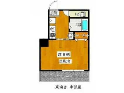 岡山電軌東山本線 柳川駅 徒歩15分 4階建 築27年(1K/3階)の間取り写真