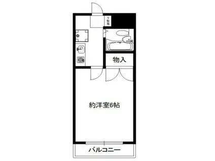 フローレンス田園調布(1K/2階)の間取り写真