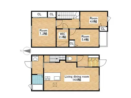 シャーメゾン笙月(3SLDK/1階)の間取り写真