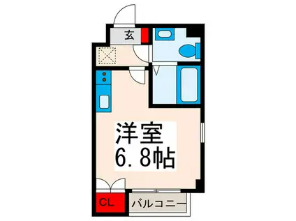 FAIR町屋CREST(ワンルーム/2階)の間取り写真