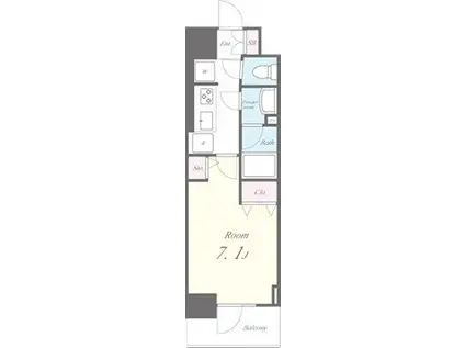 プレールマチヤ(1K/2階)の間取り写真