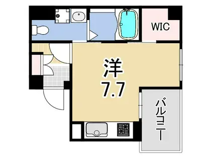 ベルフラッツ東武練馬(1K/3階)の間取り写真