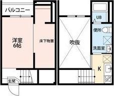 AVANT UNPAS(ワンルーム/2階)の間取り写真