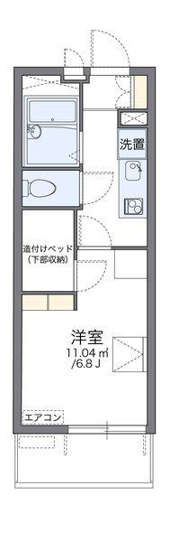 レオパレスフリージア(1K/1階)の間取り写真