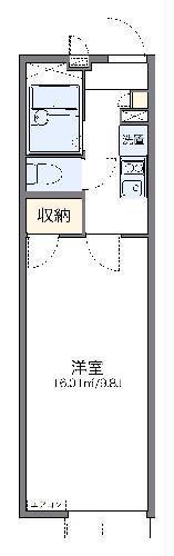 レオパレスメイデン(1K/2階)の間取り写真