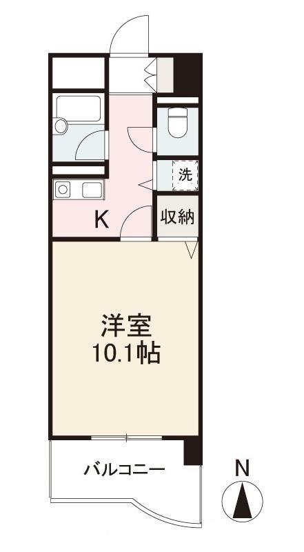 エンスエニョ21ビル(1K/5階)の間取り写真