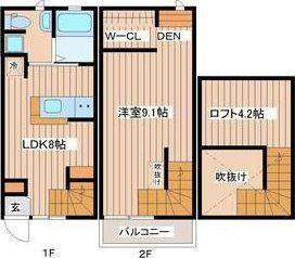 ALTAIR(1LDK/1階)の間取り写真