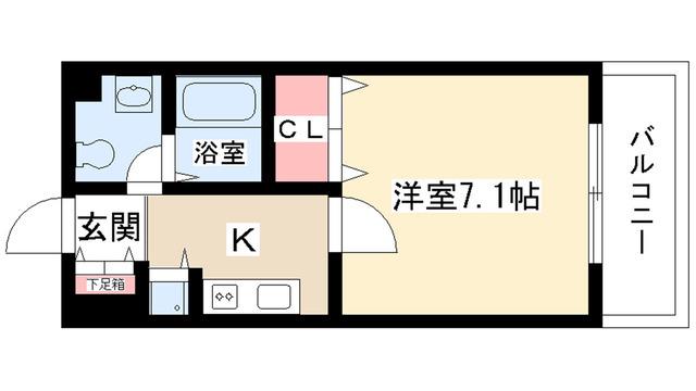 CONDE藤が丘(1K/9階)の間取り写真
