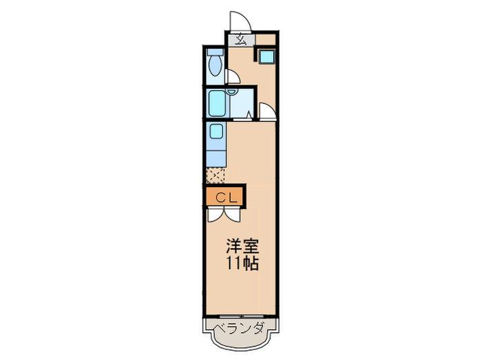 ドムス本山(ワンルーム/3階)の間取り写真