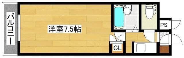 リファレンス南小倉(1K/7階)の間取り写真