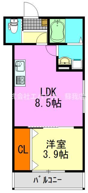 アリアトール(1LDK/2階)の間取り写真