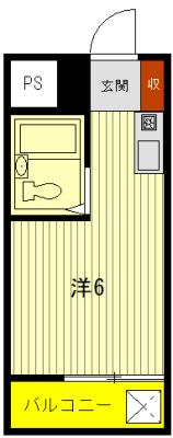 トップ赤羽西(ワンルーム/3階)の間取り写真