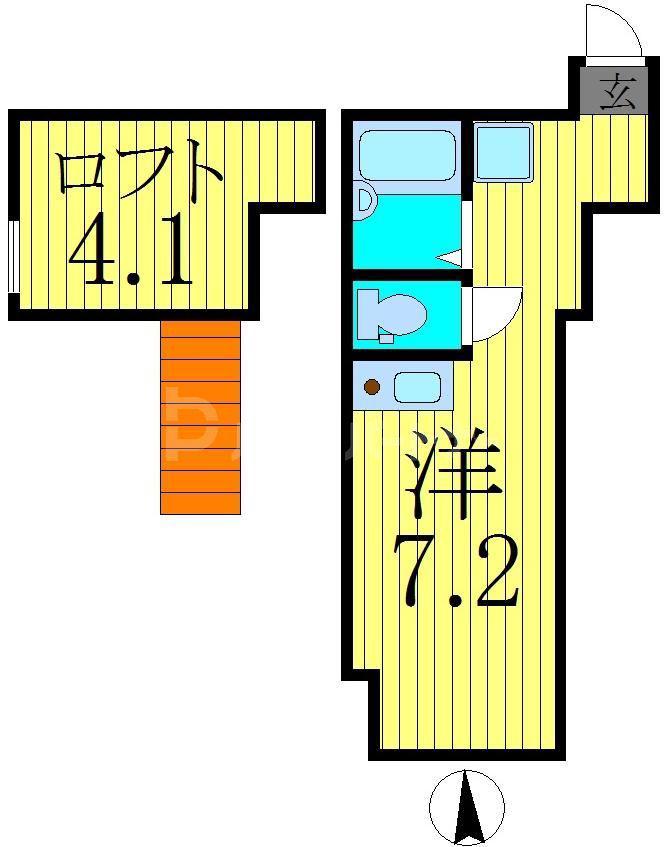 アペックス・堀切V(ワンルーム/2階)の間取り写真
