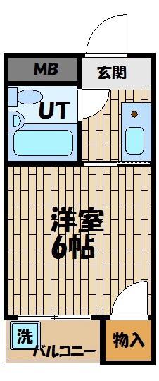 フォンタル西九条(1K/5階)の間取り写真