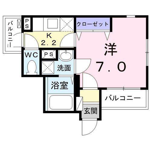 ユイマール三ノ輪(1K/5階)の間取り写真