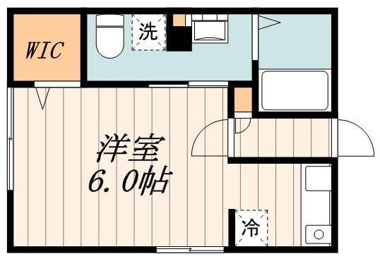 ブランシェ三軒茶屋(1K/2階)の間取り写真