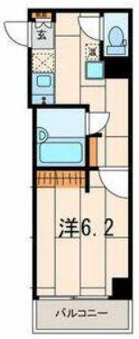 サンクレストビル(1K/3階)の間取り写真