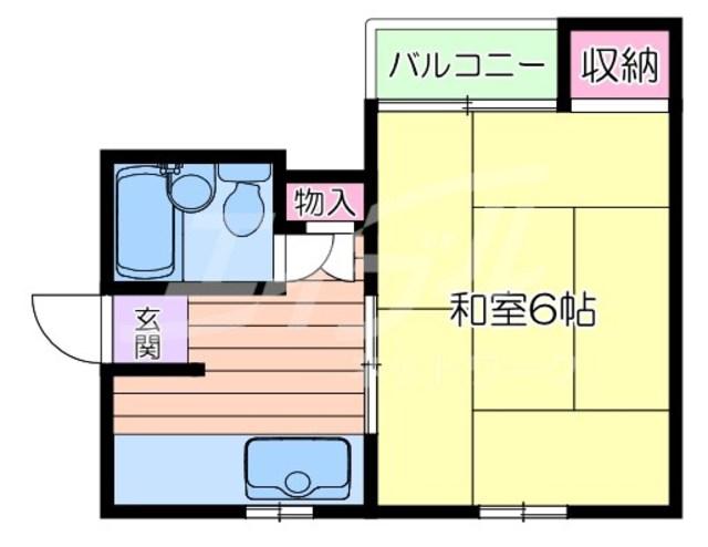 ライブヒル千里(ワンルーム/3階)の間取り写真