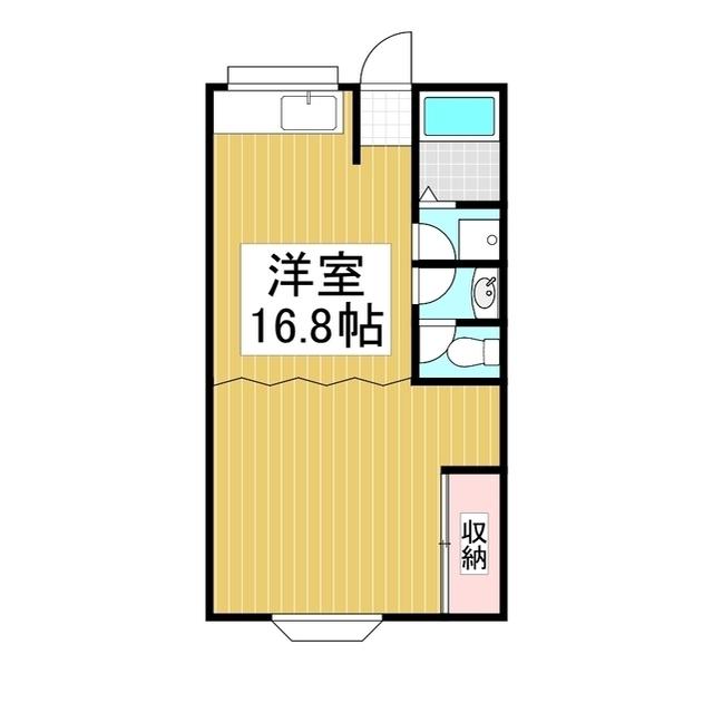 T・Cアッセンブリー(ワンルーム/2階)の間取り写真