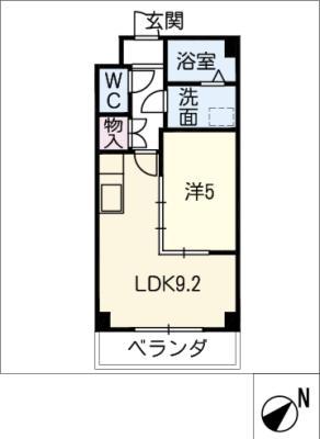 ジョイフィールド(1LDK/3階)の間取り写真