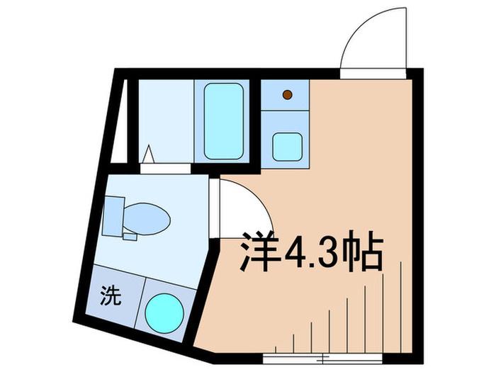 Tセレスト渋谷(ワンルーム/3階)の間取り写真