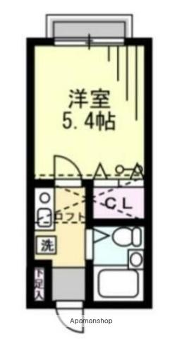 メープル北久里浜B(1K/1階)の間取り写真