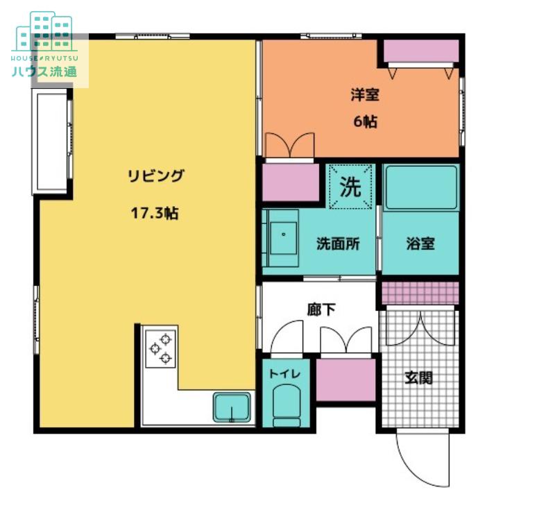 GLANZ小川町II(1LDK/5階)の間取り写真