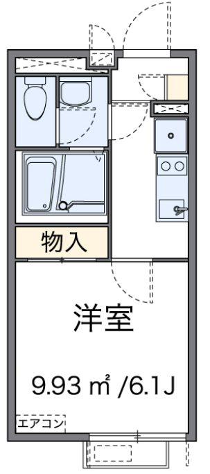 グリーン下石神井(1K/1階)の間取り写真
