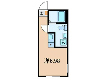 オークレジデンス川崎(ワンルーム/3階)の間取り写真