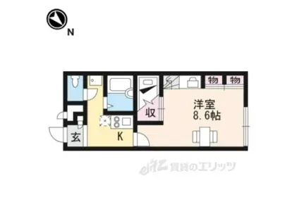 レオパレス星田2(1K/2階)の間取り写真