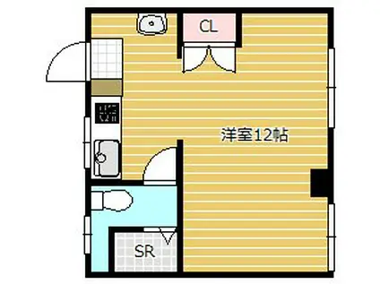 ハローレジデンス東大前(ワンルーム/3階)の間取り写真