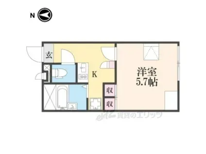 レオパレス千成Ⅰ(1K/1階)の間取り写真