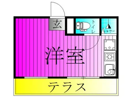 REZET柏(ワンルーム/2階)の間取り写真