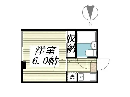 ワイルドキャット立川(1K/3階)の間取り写真